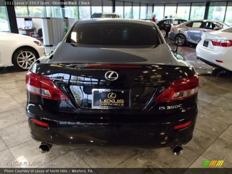 Obsidian Black / Black 2011 Lexus IS 350 F Sport