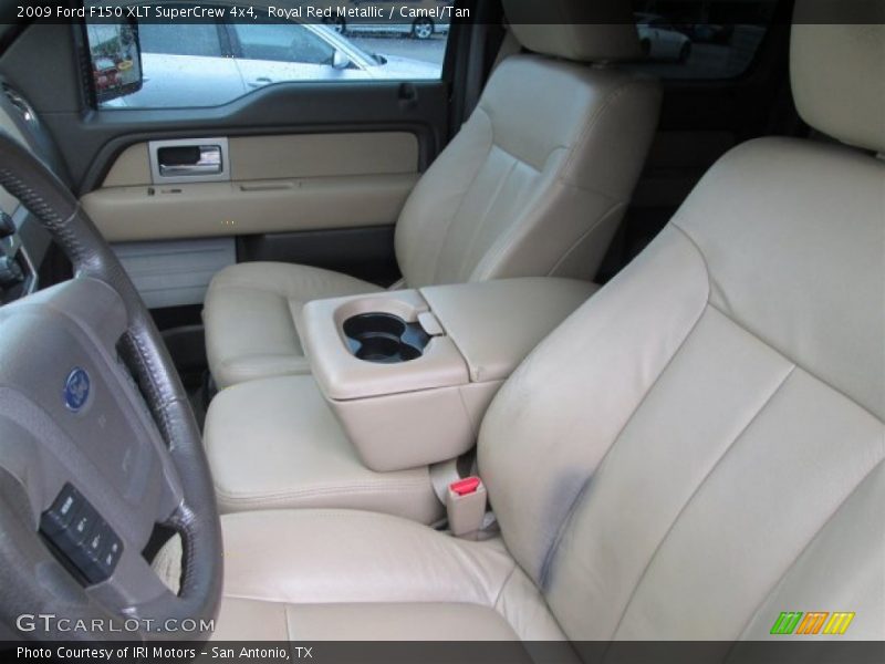 Royal Red Metallic / Camel/Tan 2009 Ford F150 XLT SuperCrew 4x4