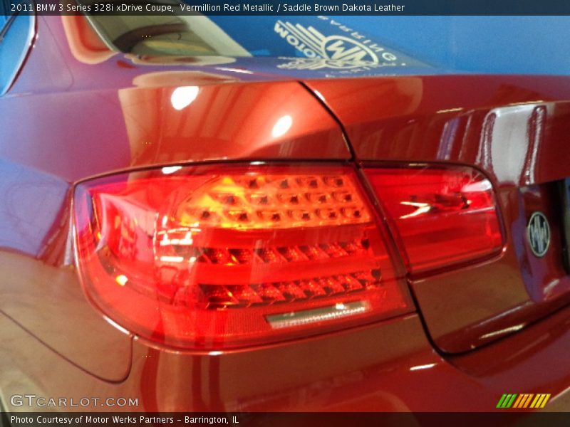 Vermillion Red Metallic / Saddle Brown Dakota Leather 2011 BMW 3 Series 328i xDrive Coupe