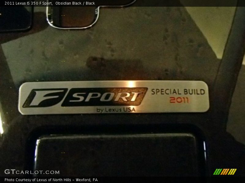 Obsidian Black / Black 2011 Lexus IS 350 F Sport