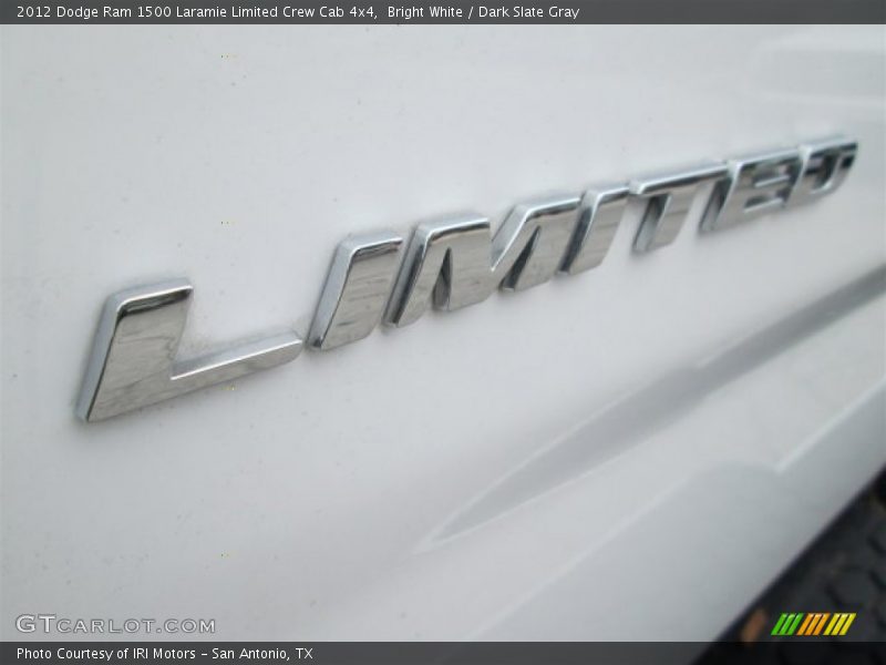 Bright White / Dark Slate Gray 2012 Dodge Ram 1500 Laramie Limited Crew Cab 4x4