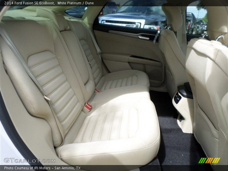 White Platinum / Dune 2014 Ford Fusion SE EcoBoost