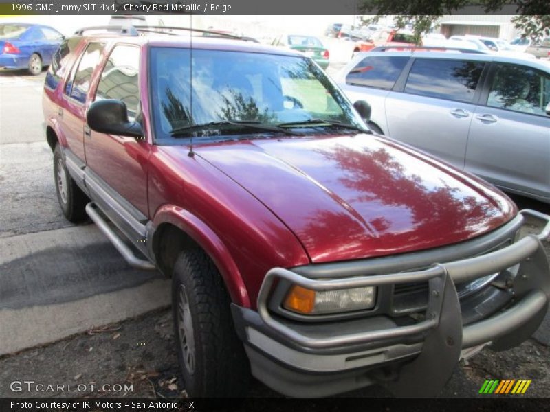 Cherry Red Metallic / Beige 1996 GMC Jimmy SLT 4x4