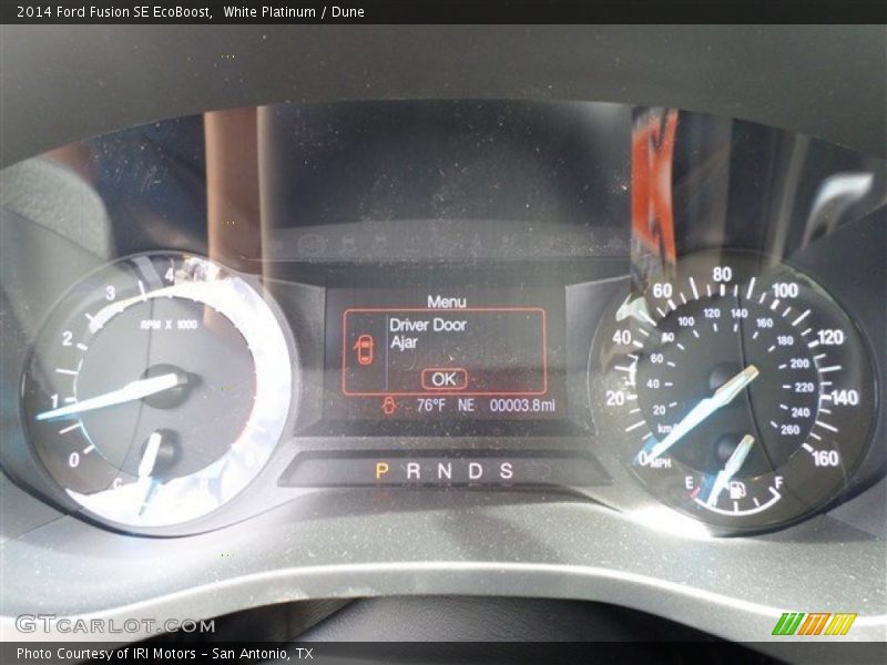 White Platinum / Dune 2014 Ford Fusion SE EcoBoost