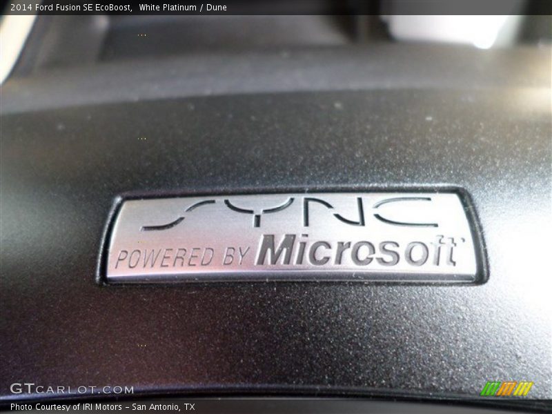 White Platinum / Dune 2014 Ford Fusion SE EcoBoost