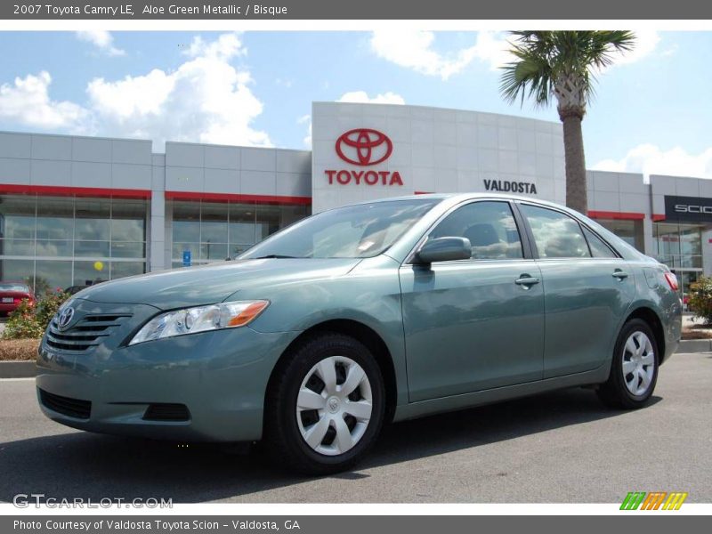 Aloe Green Metallic / Bisque 2007 Toyota Camry LE