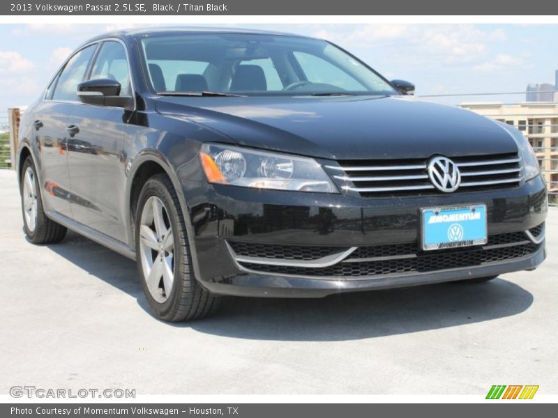 Black / Titan Black 2013 Volkswagen Passat 2.5L SE