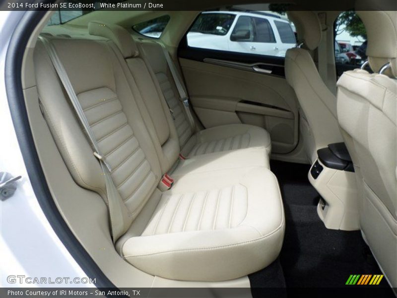 White Platinum / Dune 2014 Ford Fusion SE EcoBoost