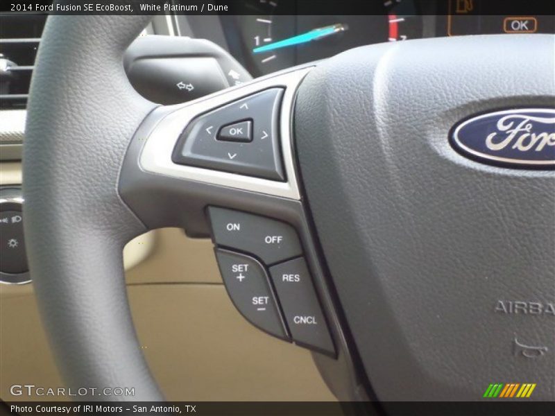 White Platinum / Dune 2014 Ford Fusion SE EcoBoost