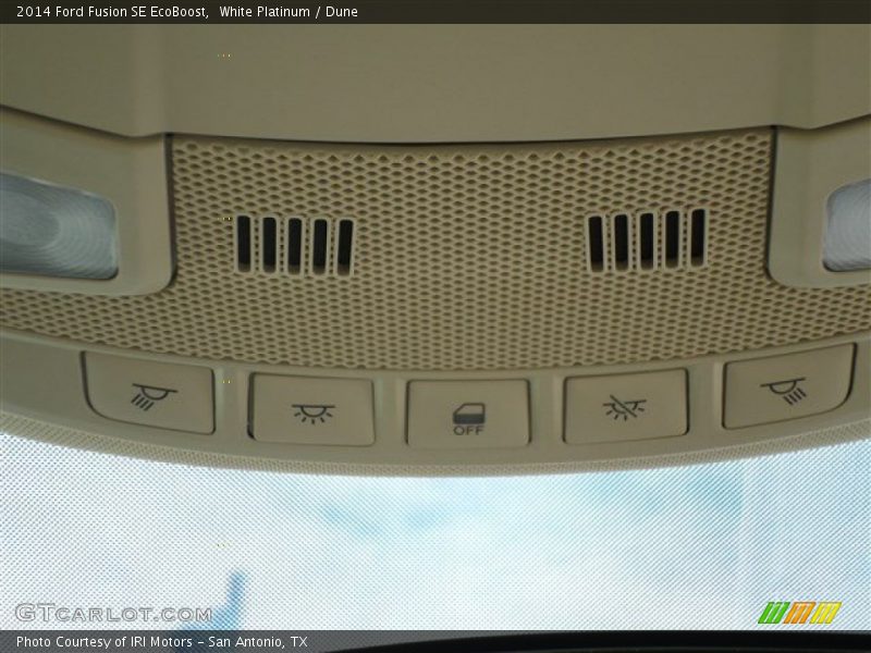 White Platinum / Dune 2014 Ford Fusion SE EcoBoost