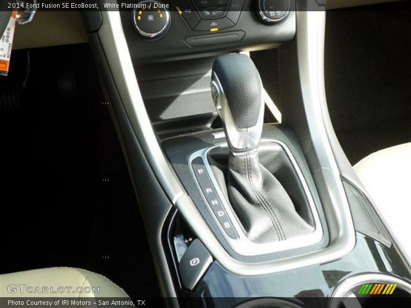White Platinum / Dune 2014 Ford Fusion SE EcoBoost