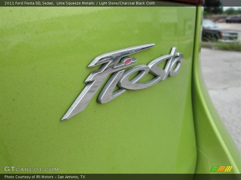 Lime Squeeze Metallic / Light Stone/Charcoal Black Cloth 2011 Ford Fiesta SEL Sedan