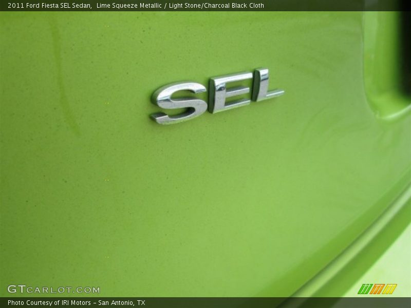 Lime Squeeze Metallic / Light Stone/Charcoal Black Cloth 2011 Ford Fiesta SEL Sedan