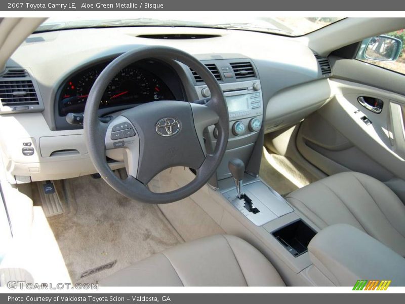 Aloe Green Metallic / Bisque 2007 Toyota Camry LE