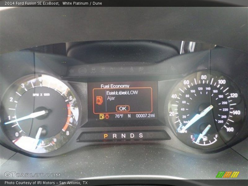 White Platinum / Dune 2014 Ford Fusion SE EcoBoost