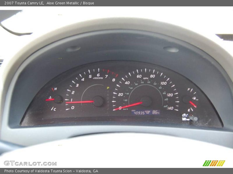 Aloe Green Metallic / Bisque 2007 Toyota Camry LE