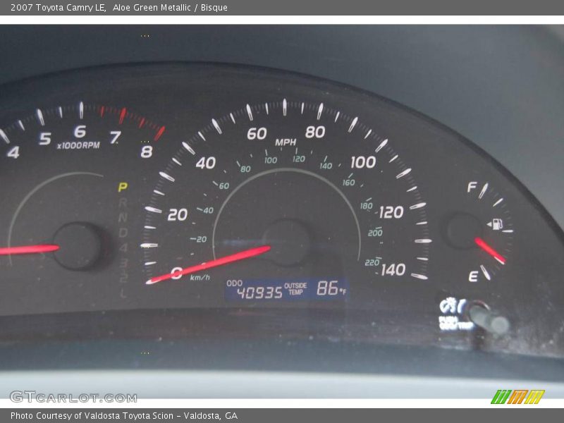 Aloe Green Metallic / Bisque 2007 Toyota Camry LE