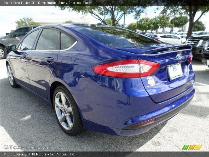 Deep Impact Blue / Charcoal Black 2014 Ford Fusion SE