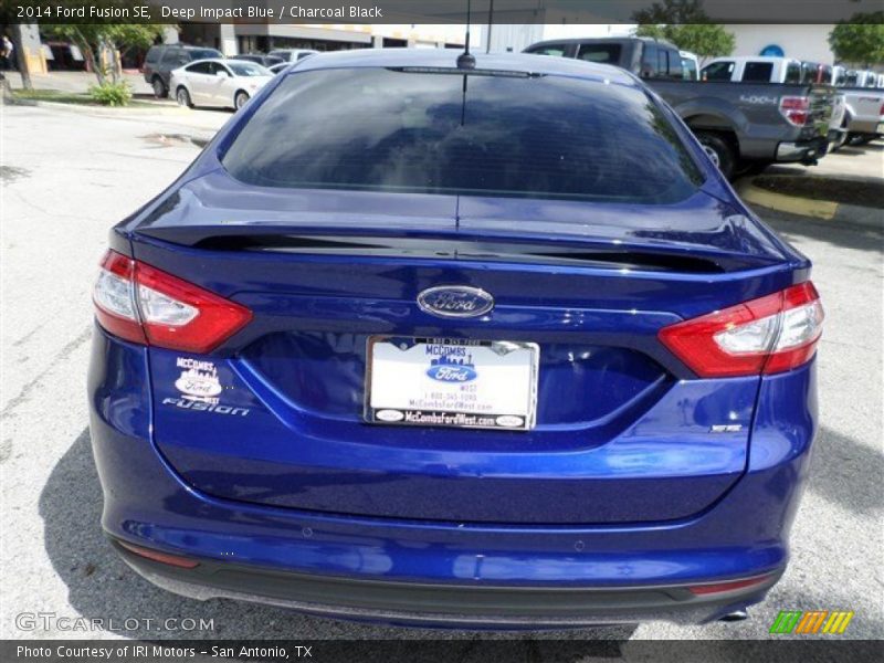 Deep Impact Blue / Charcoal Black 2014 Ford Fusion SE