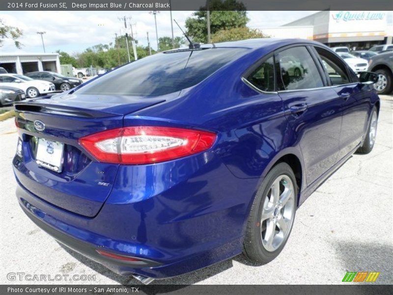 Deep Impact Blue / Charcoal Black 2014 Ford Fusion SE