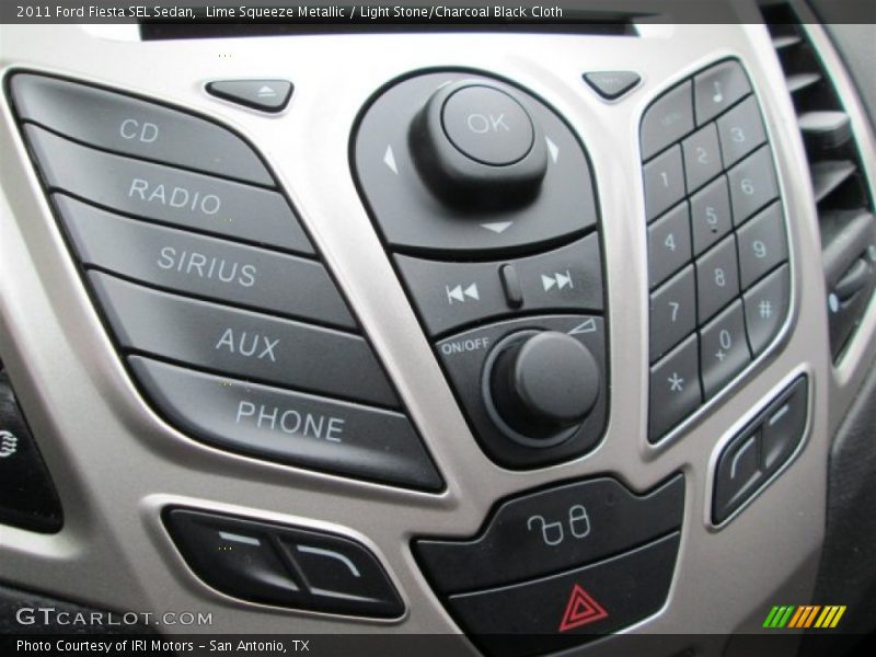 Lime Squeeze Metallic / Light Stone/Charcoal Black Cloth 2011 Ford Fiesta SEL Sedan