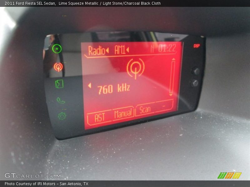 Lime Squeeze Metallic / Light Stone/Charcoal Black Cloth 2011 Ford Fiesta SEL Sedan