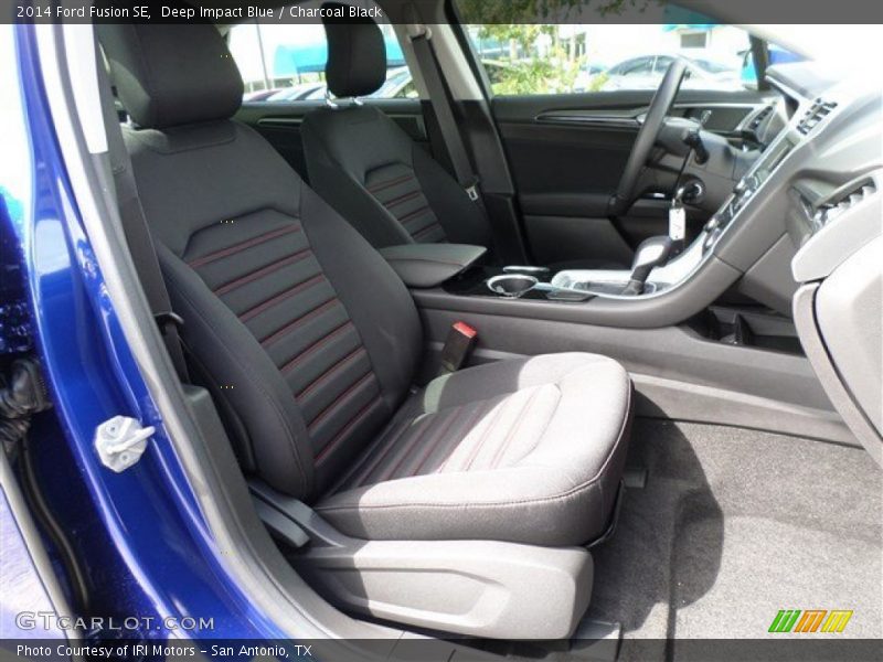 Deep Impact Blue / Charcoal Black 2014 Ford Fusion SE