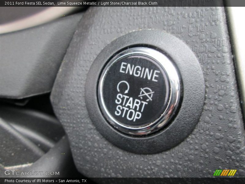 Lime Squeeze Metallic / Light Stone/Charcoal Black Cloth 2011 Ford Fiesta SEL Sedan