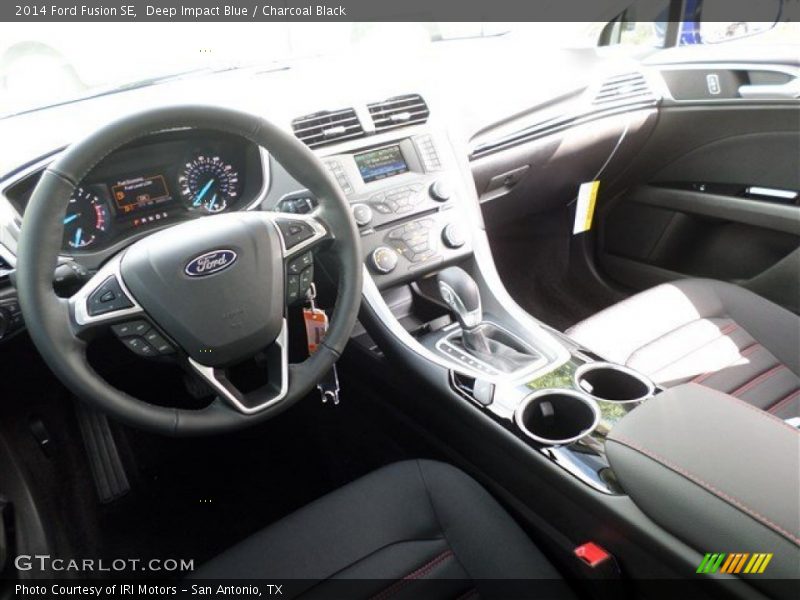 Deep Impact Blue / Charcoal Black 2014 Ford Fusion SE