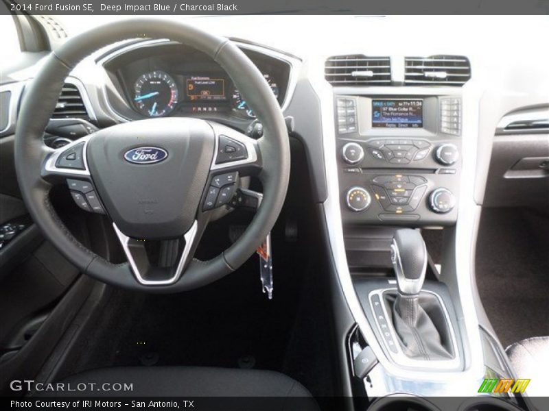 Deep Impact Blue / Charcoal Black 2014 Ford Fusion SE