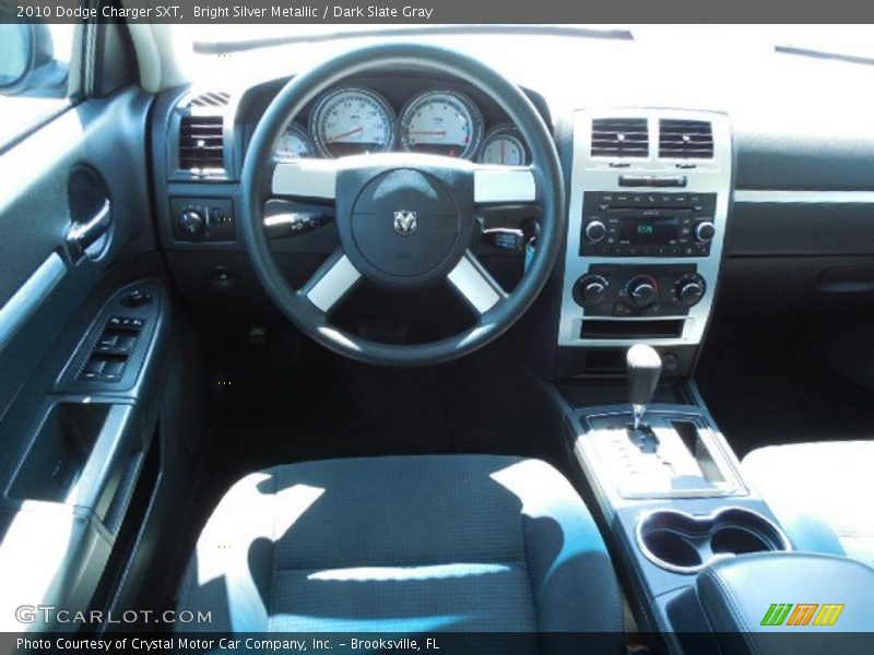 Bright Silver Metallic / Dark Slate Gray 2010 Dodge Charger SXT