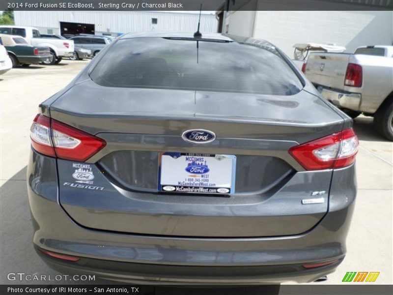 Sterling Gray / Charcoal Black 2014 Ford Fusion SE EcoBoost