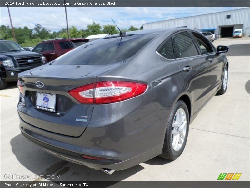Sterling Gray / Charcoal Black 2014 Ford Fusion SE EcoBoost