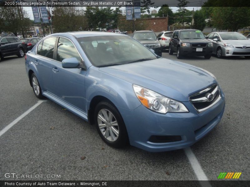 Sky Blue Metallic / Off Black 2010 Subaru Legacy 2.5i Premium Sedan
