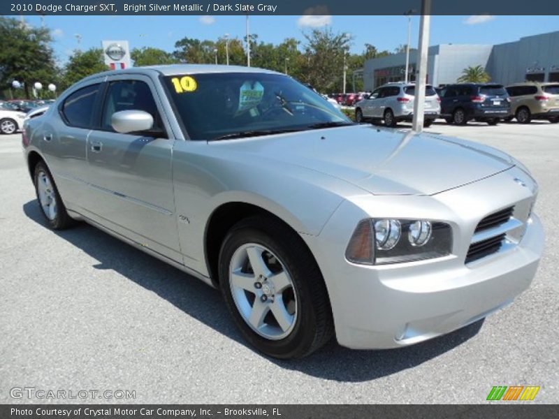 Bright Silver Metallic / Dark Slate Gray 2010 Dodge Charger SXT