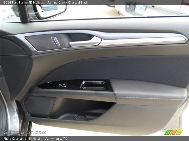 Sterling Gray / Charcoal Black 2014 Ford Fusion SE EcoBoost