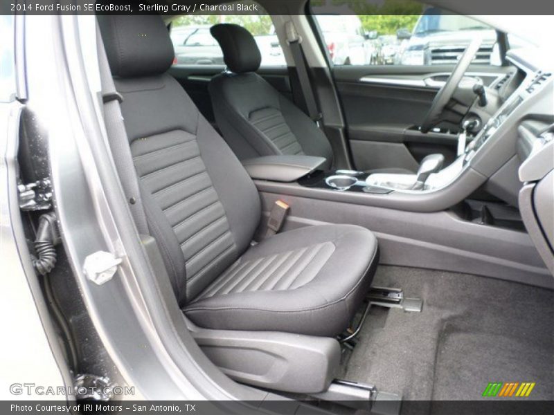 Sterling Gray / Charcoal Black 2014 Ford Fusion SE EcoBoost