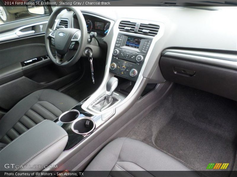 Sterling Gray / Charcoal Black 2014 Ford Fusion SE EcoBoost