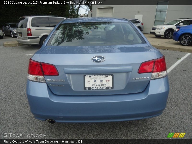 Sky Blue Metallic / Off Black 2010 Subaru Legacy 2.5i Premium Sedan