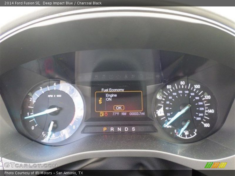 Deep Impact Blue / Charcoal Black 2014 Ford Fusion SE
