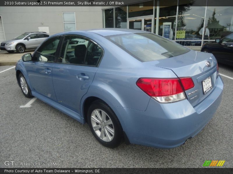 Sky Blue Metallic / Off Black 2010 Subaru Legacy 2.5i Premium Sedan