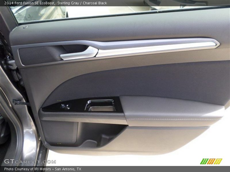 Sterling Gray / Charcoal Black 2014 Ford Fusion SE EcoBoost