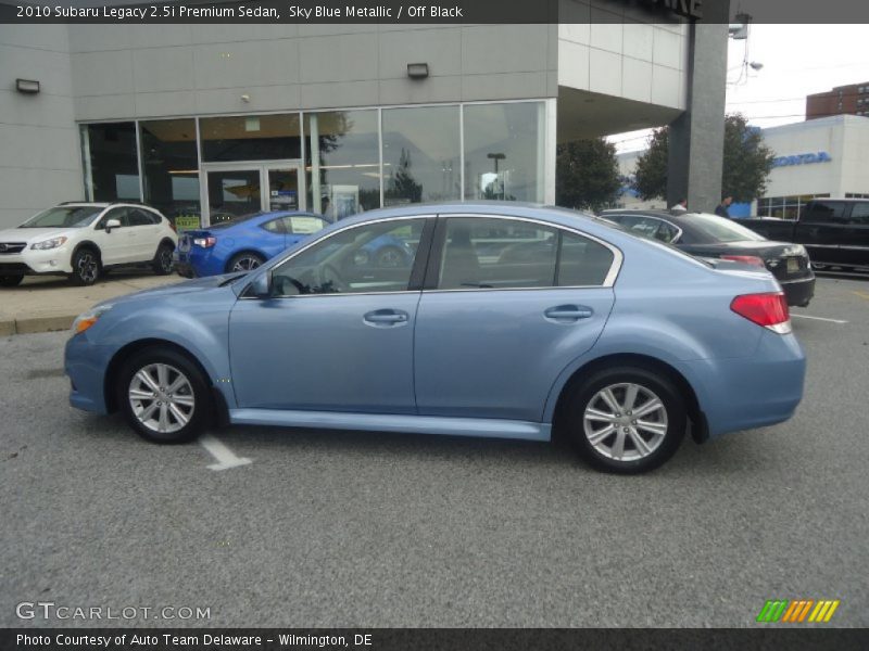 Sky Blue Metallic / Off Black 2010 Subaru Legacy 2.5i Premium Sedan