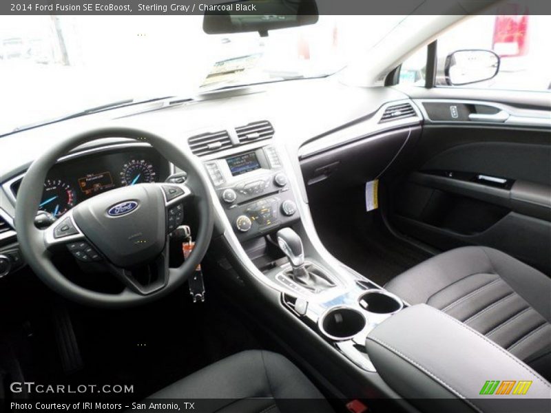 Sterling Gray / Charcoal Black 2014 Ford Fusion SE EcoBoost