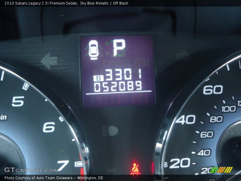 Sky Blue Metallic / Off Black 2010 Subaru Legacy 2.5i Premium Sedan