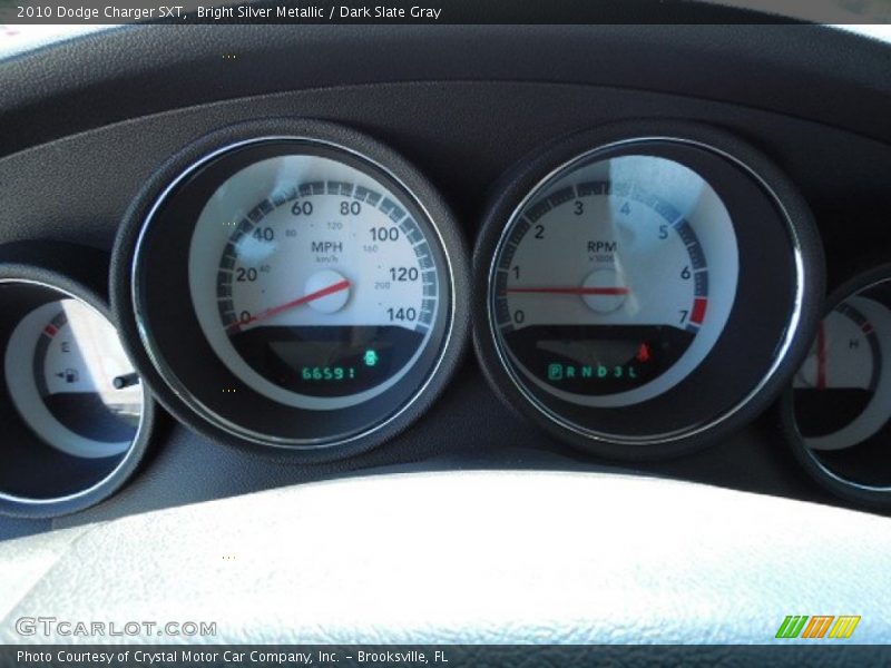 Bright Silver Metallic / Dark Slate Gray 2010 Dodge Charger SXT
