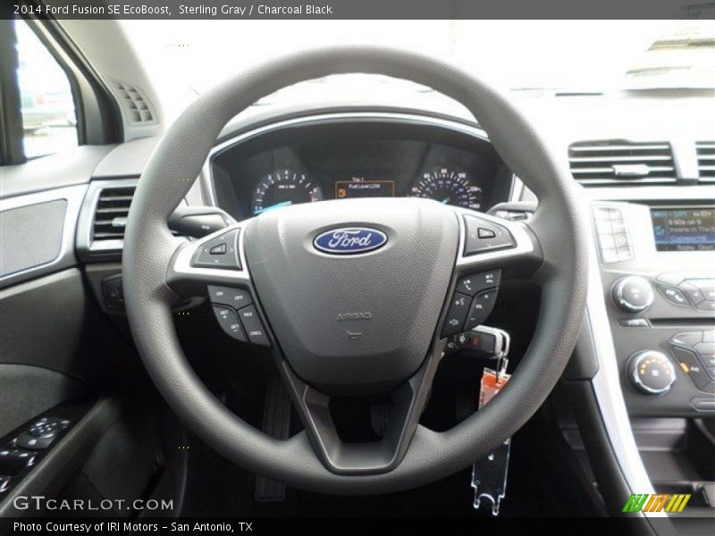 Sterling Gray / Charcoal Black 2014 Ford Fusion SE EcoBoost