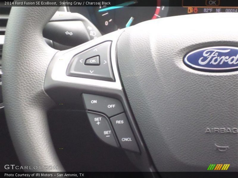 Sterling Gray / Charcoal Black 2014 Ford Fusion SE EcoBoost