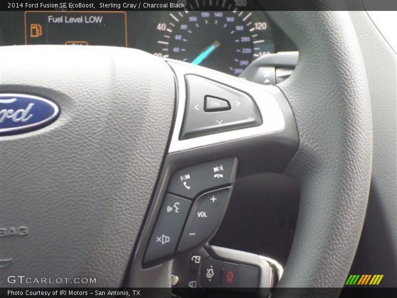 Sterling Gray / Charcoal Black 2014 Ford Fusion SE EcoBoost