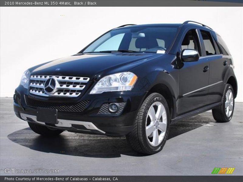 Black / Black 2010 Mercedes-Benz ML 350 4Matic
